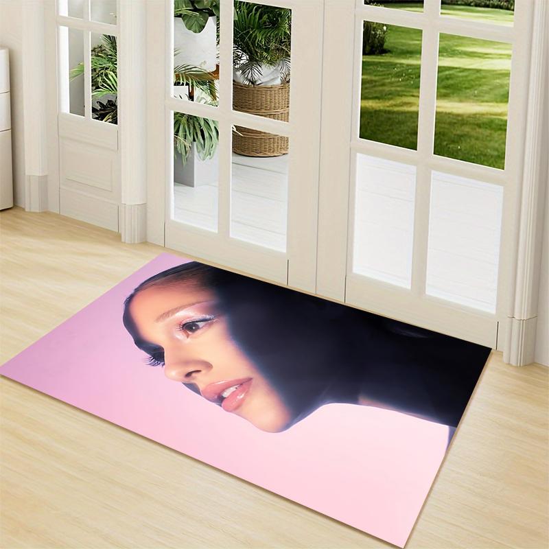 Elegant Shadow Portrait Carpet Rug Soft Washable Antislip Home Living Room Sofa Mats Personalized Christmas Rug