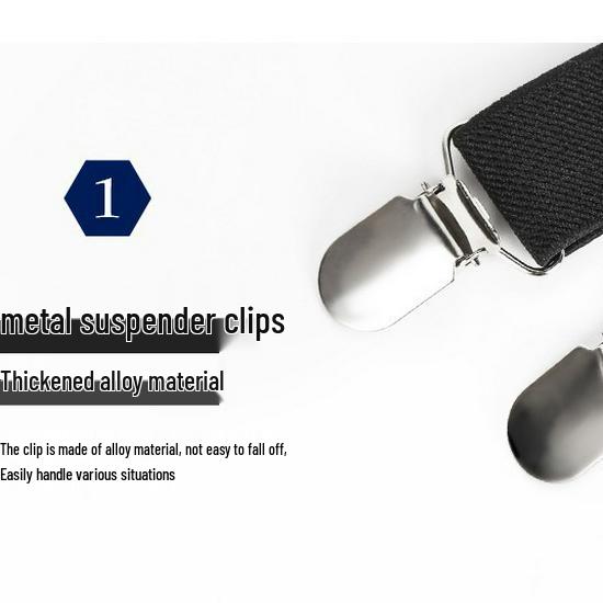 Kids Y-Back Elastic Suspenders with Clips