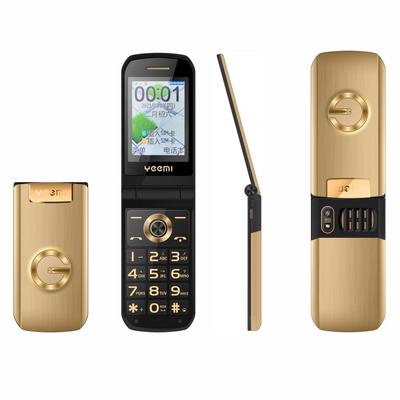 YEEMI G9000 Ultra-thin Flip Phone 2.6Inch HD Display Big Keyboard Dual SIM Voice Broadcast Call Vibration One-click Dialing Flashlight Cellphone