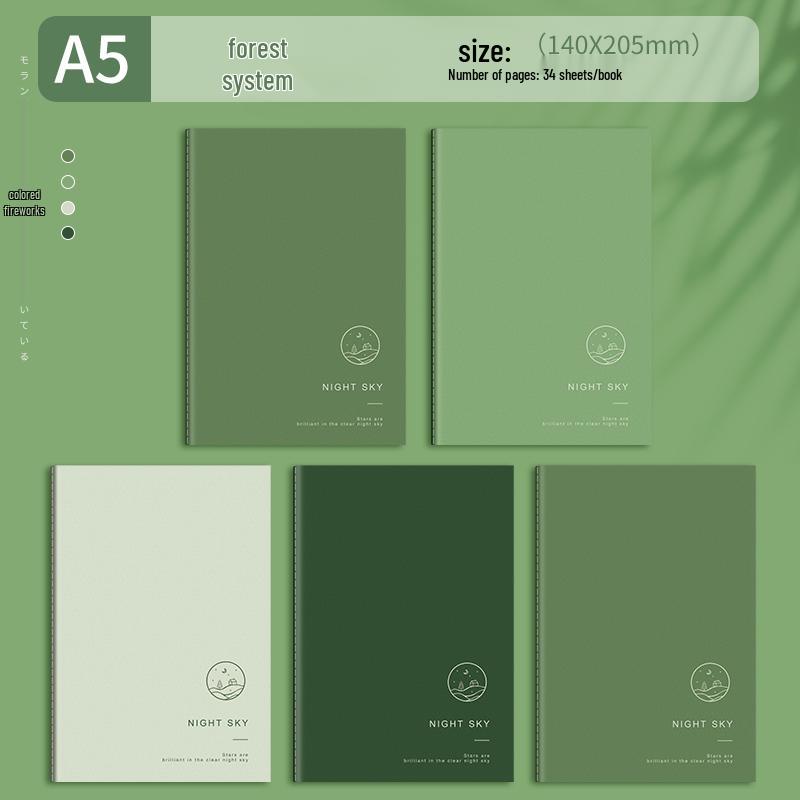

A5 Morandi Color Student Diary: Simple, High-Value, Thickened B5 Softcover Notebook for Study Supplies.
