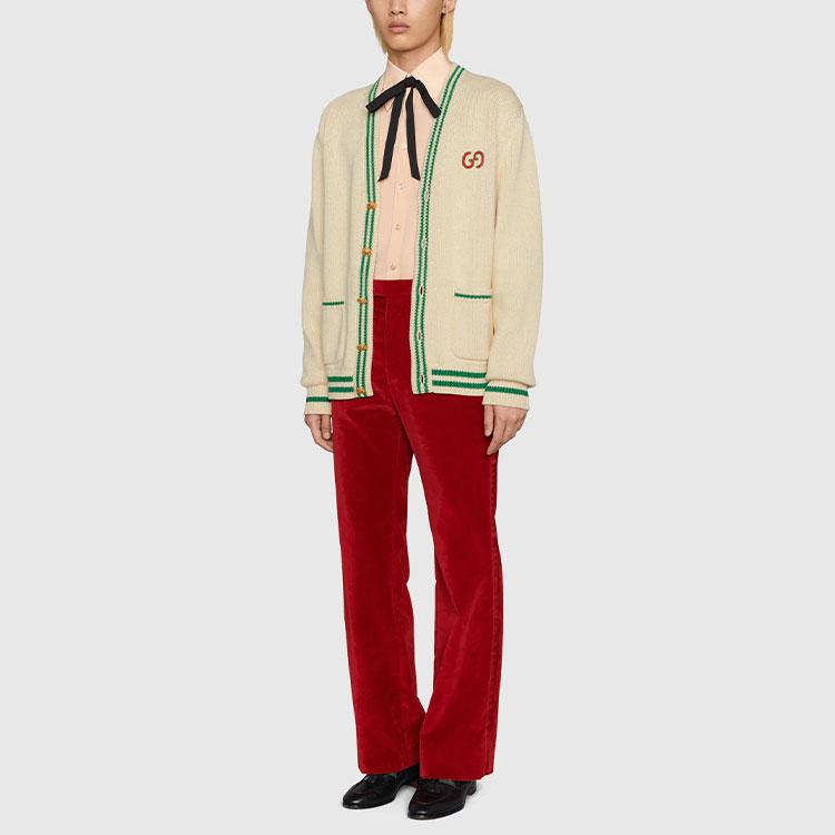 GUCCI Pre Owned 2010s Pineapple embroidery Cardigan 683098-XKB73-9750