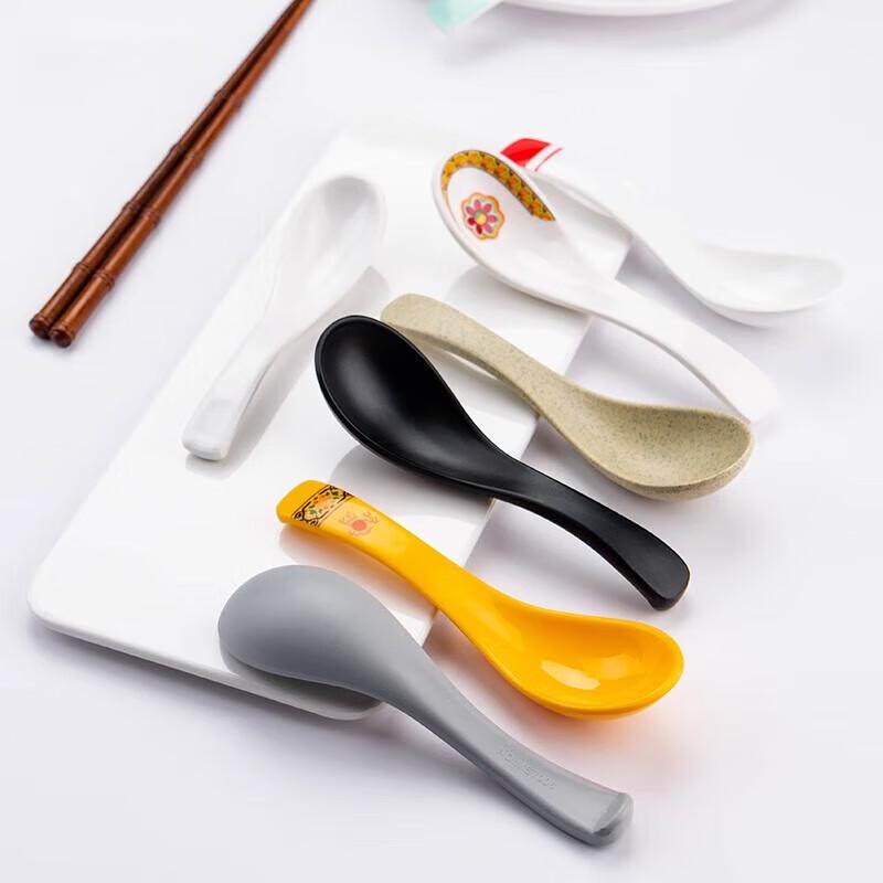 YISHUXIANG Melamin Ramen- & Suppenlöffel (10er-Pack)
