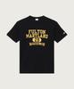 Basic Graphic Waffle T-Shirt Black
