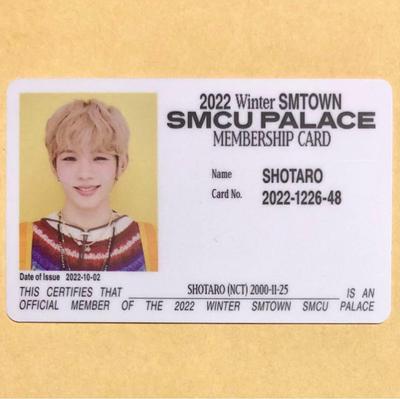 [USED] NCT RIIZE Shotaro SHOTARO SMTOWN ID Card Trading Card
