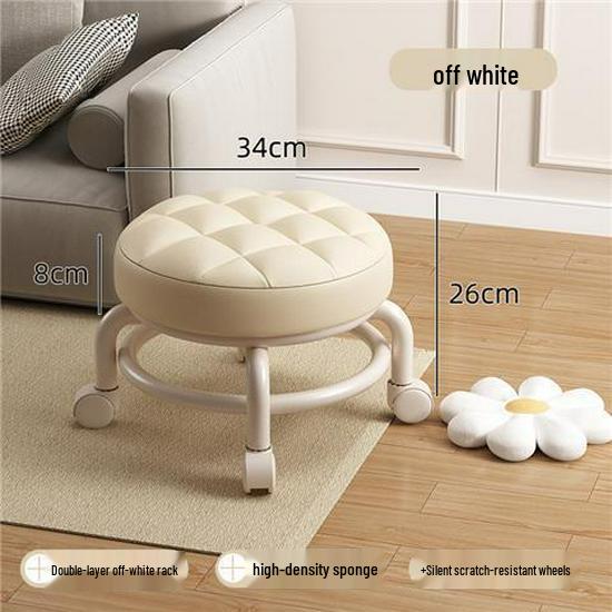 Universal Baby Walker & Multi-Purpose Stool with Soft Seat and Caster Wheels