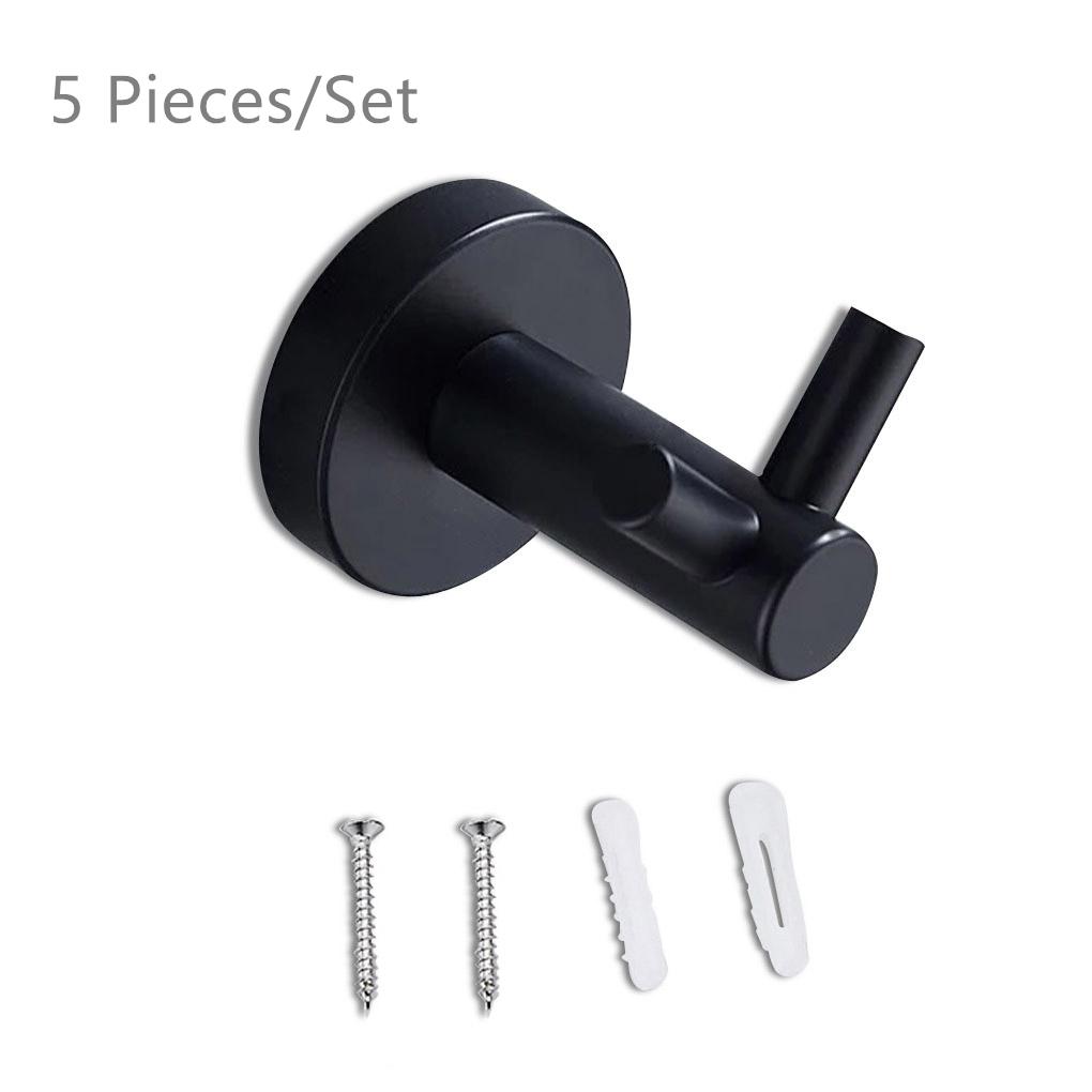 Bathroom Hook Stainless Steel Hanger Adhesive Hanging Wall-mounted Hooks Decoration Towels Rack Supplies Bathrobe Toilet