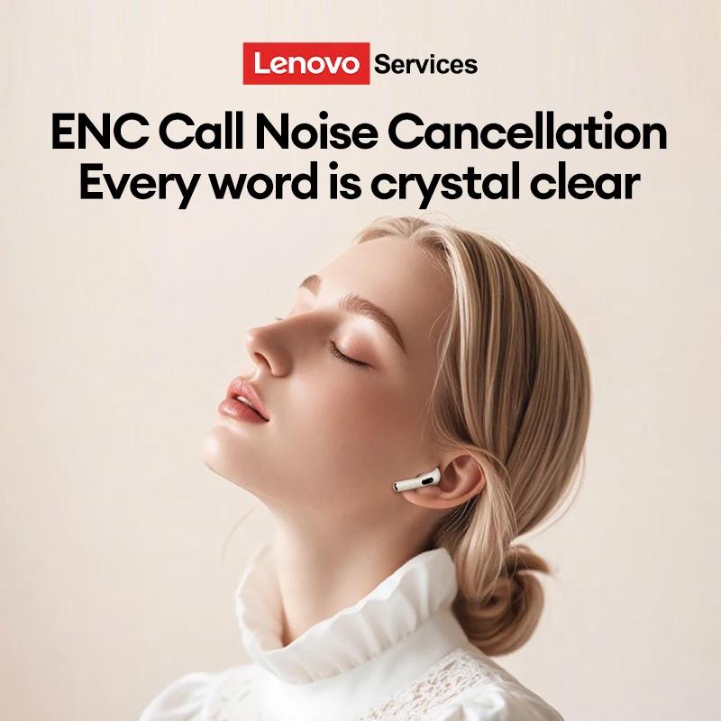 Original Lenovo LE201 Wireless Headphones Bluetooth 6.0 Earbuds ENC Call Noise Cancellation Ultra Long Latency Surround Sound Earphones