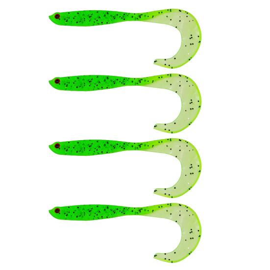 4Pcs Luya Baits Realistic Design 6cm Reel Tail Lifelike Patterns Realistic Swimming Action Lure Freshwater Saltwater Baits
