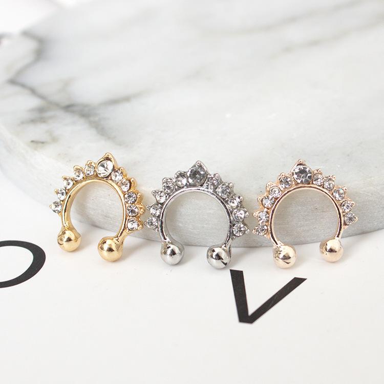 B044 Trendy Korean Ear and Nose Accessories: 2022 Women's Temperament Cartilage Stud Earrings