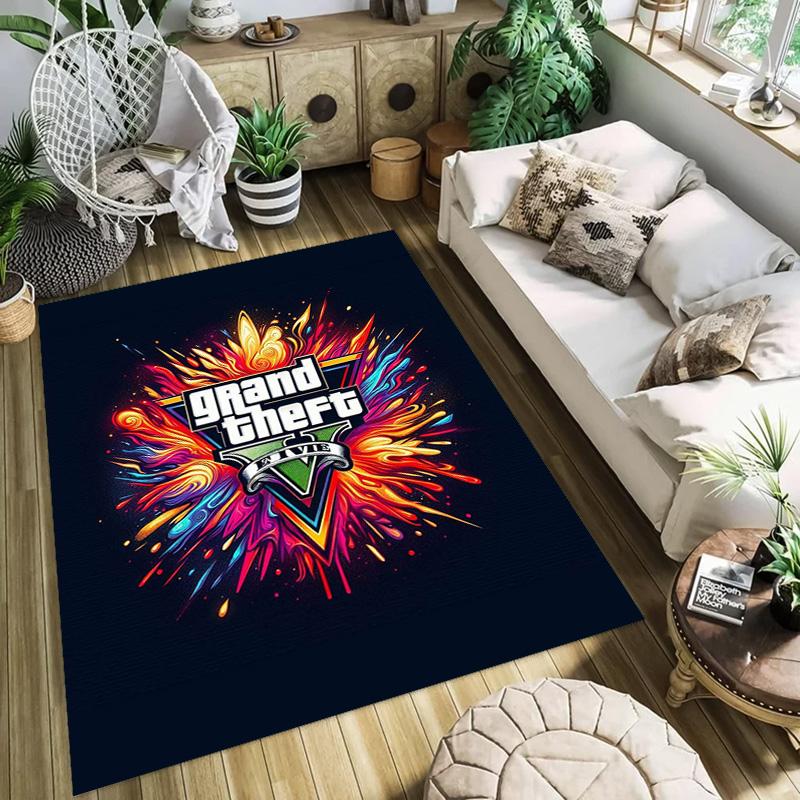 Vibes Vice City carpet printing Home Decor Art Protective pad Bathroom mat