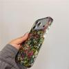 Glitter Oil Painting Colorful Flowers Phone Case for Apple 17 Pro Max/15/14/13 - New Model for Women