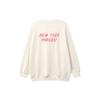 MLB New York Yankees Logo Print Loose Fit Crewneck Sweatshirt Unisex sweatshirt Ivory 31MT04941-50I