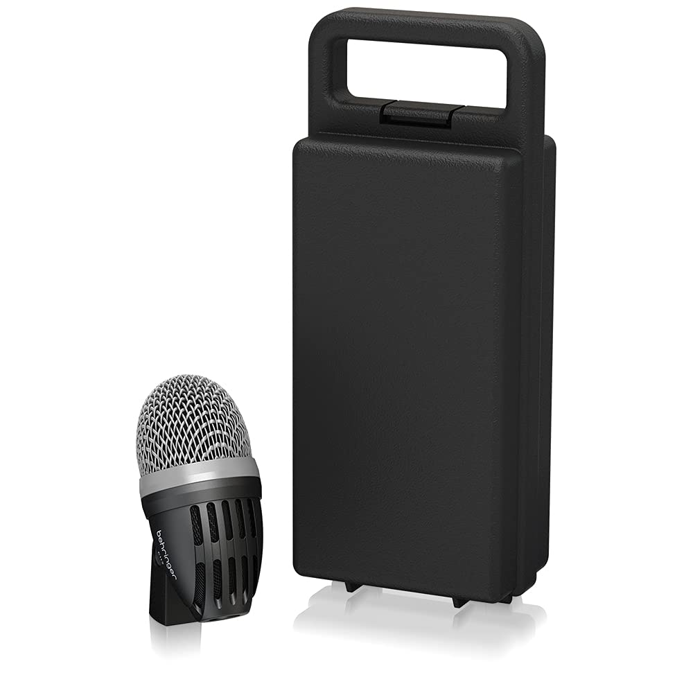 Behringer C112 Dynamiczny Mikrofon Bębna Basowego z Dużą Superkardioidalną Charakterystyką Kierunkowości, Wytrzymała Metalowa Obudowa i Adapter do Statywu Mikrofonowego, Membrana, Charakterystyka, Odlew Ciśnieniowy