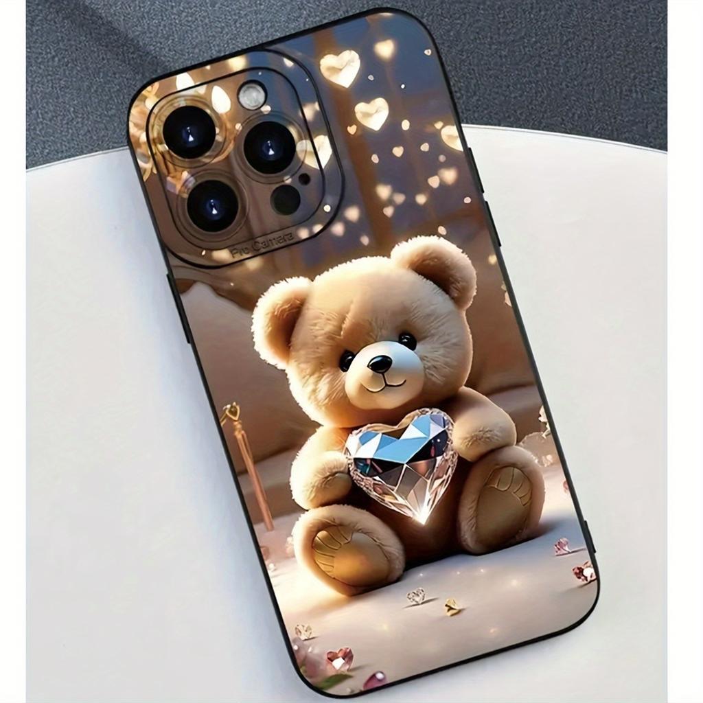 Little Bear Hugs Diamond Children's Eye Lens phone case cover for iphone