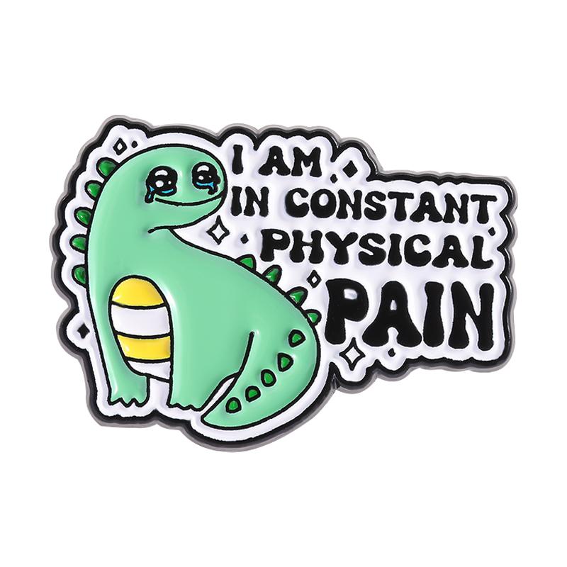 Mental Health Animal Enamel Pins Go Away I'm Introverting It Is What It Is And It's Autism Brooches Lapel Badge Jewelry Gifts