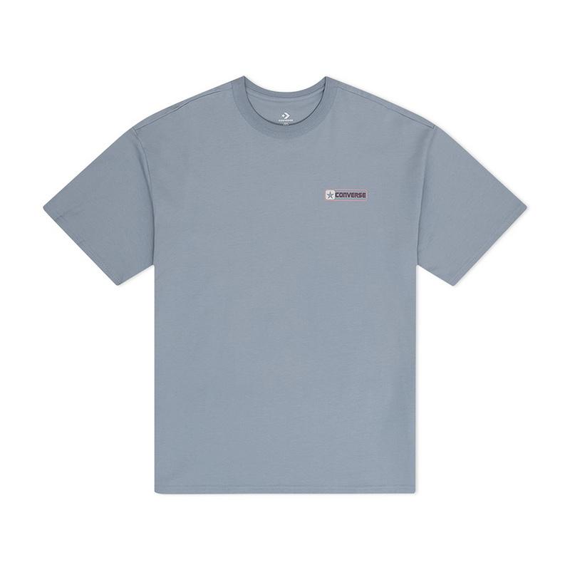 

New Converse T Shirt Men s Steel Blue 10028741-A03 L