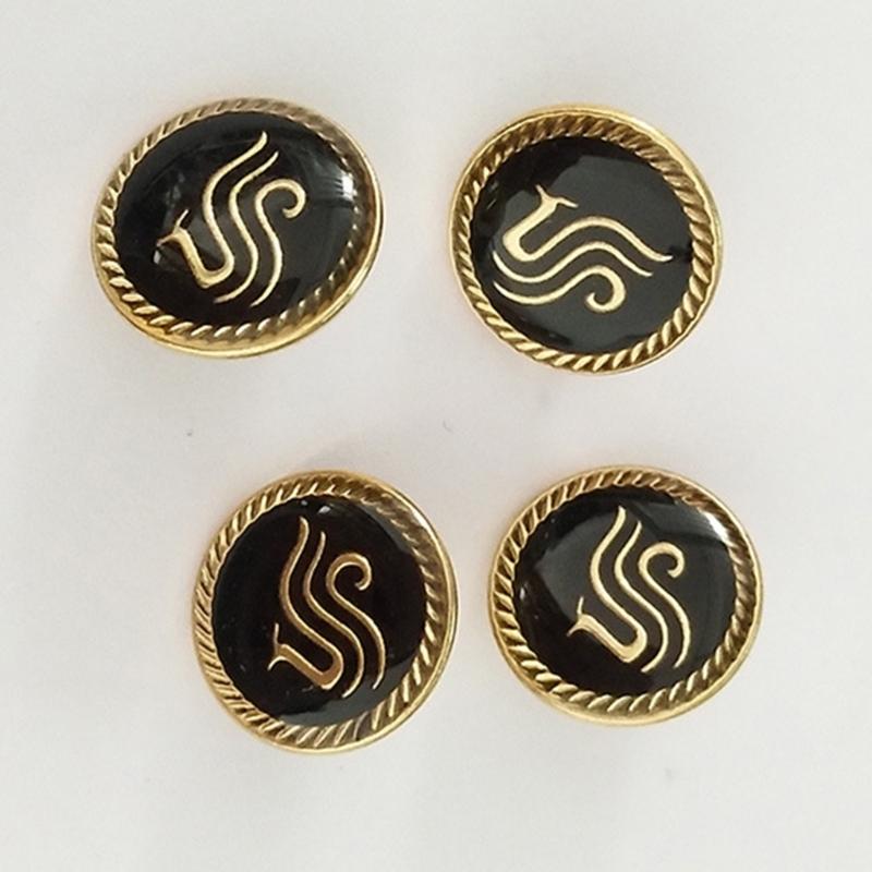 Mixed Sewing Buttons Easy Install Uniform Buttons Durability Uniform Suitable for Airline and Airport Academy Students