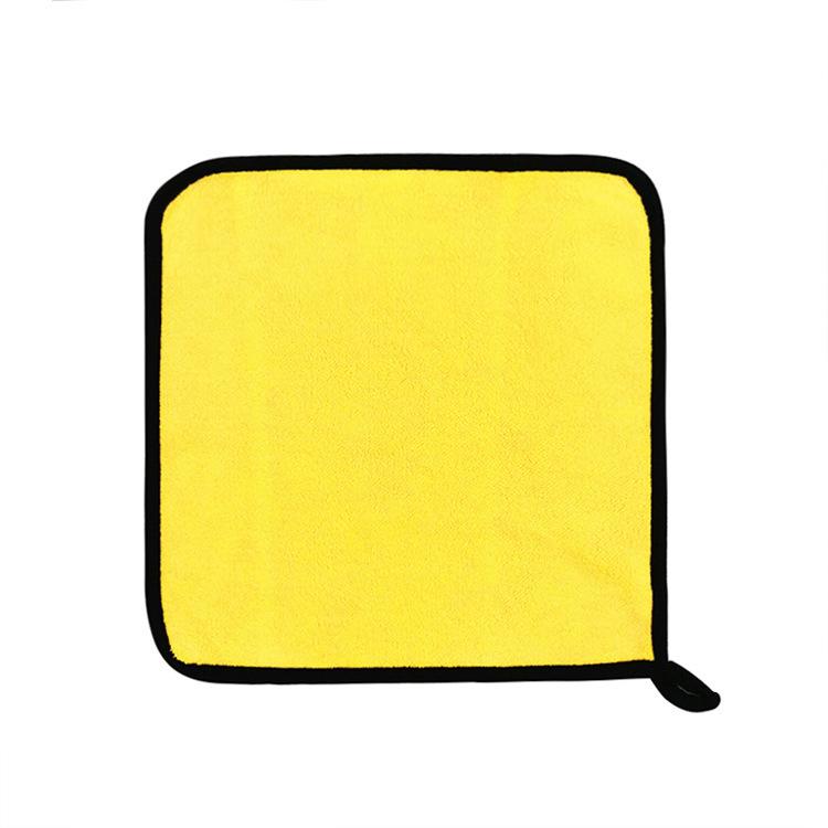 Car Wash Towel Coral Fleece Double-sided Two-color Car Towel Thickened Absorbent Towel Car Cleaning Cloth High-density Car Wash Towel