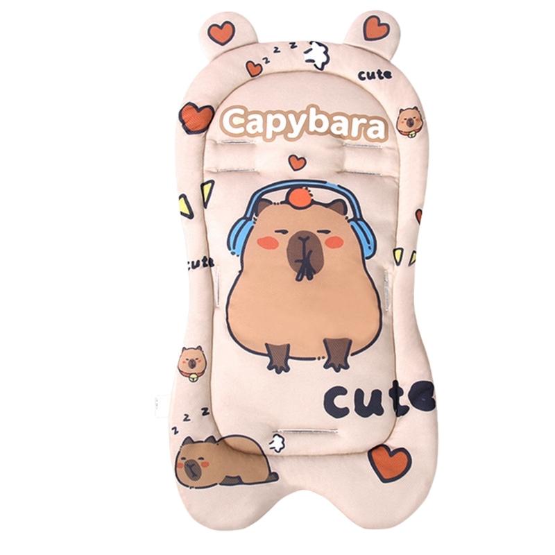 Sitzauflage für Kinderwagen Weiches Atmungsaktives Stoffkissen mit Weicher Polsterung Einzigartiges Muster für Verschiedene Modelle