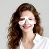 Red Light Therapy Glasses Under-Eye Massager Portable Eye Care Device LED Eye Perfector for Wrinkle Removal Skin Firming