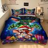 Gizmo Gremlins Pattern Bedding Quilt Set Quilt Cover Pillowcase Home Birthday Gift(1 * duvet cover + 2 * pillowcase, without core)