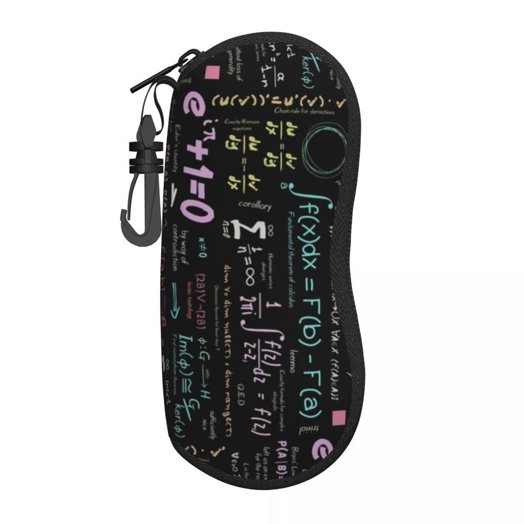 Custom Pure Math Nerd Eyeglass Glasses Case Women Men Soft Physics Science Sunglasses Protective Bag