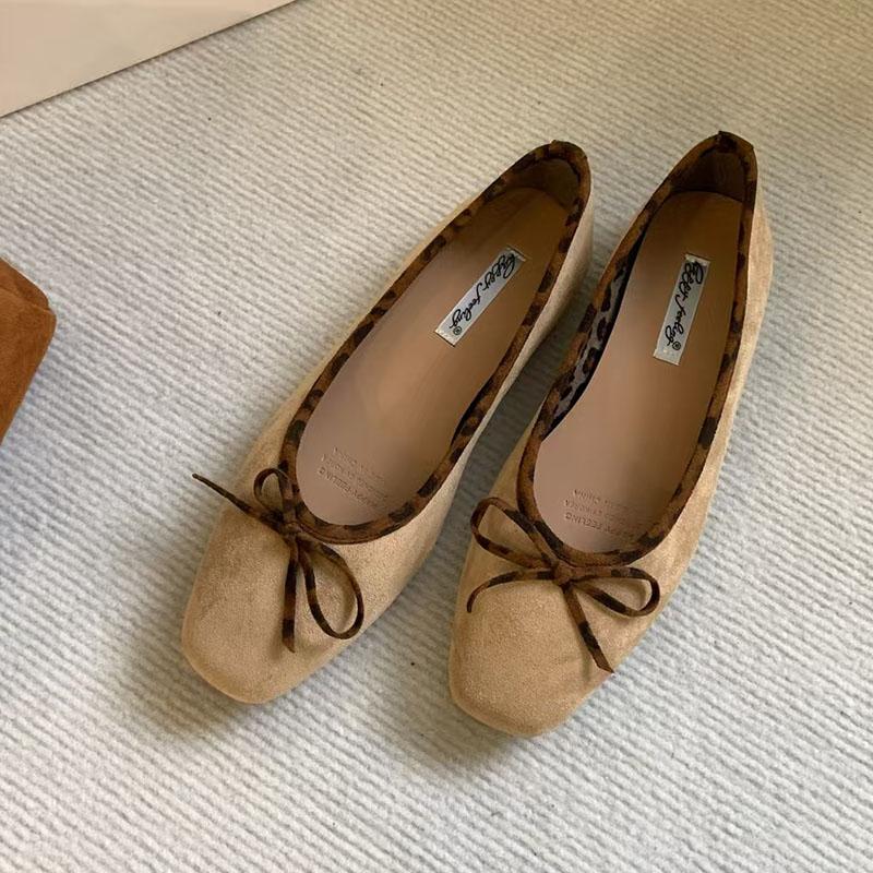 Fashion Luxury Female Shallow Women Ballet Flats Shoes Slip On Footwear Spring Summer Fashion Square Toe Ladies Flats With Shoes