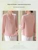 Mom's Spring Style: New 2026 Chinese-Inspired Blouse for Middle-Aged & Elderly Women - Round Neck, Thin Fabric