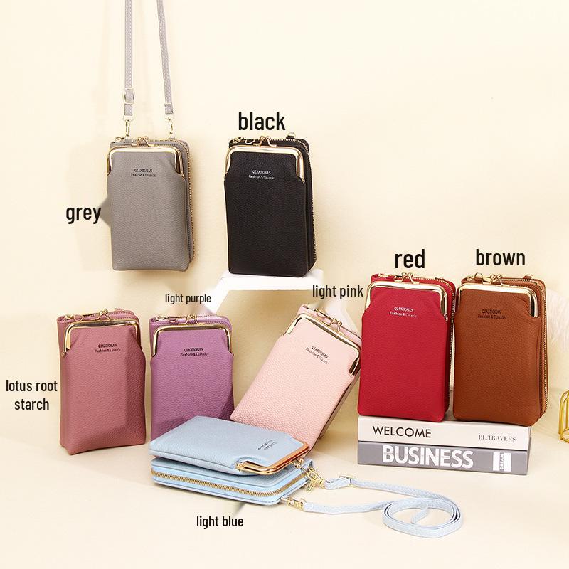 Trendy Women's Crossbody Mobile Phone Bag: Multifunctional Wallet & Coin Purse
