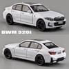 Simulation 1/32 BMW 320I Alloy Car Model Sound Light Diecast Toy Vehicle Toy Car Birthday Gift Miniature Voiture Home Decor