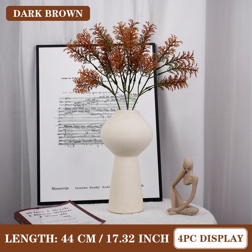 3/6PCS Artificial Plants Silk Coral Mistletoe Grass Bouquet Home Table Garden Decor Fake Wedding Christmas DIY Accessories
