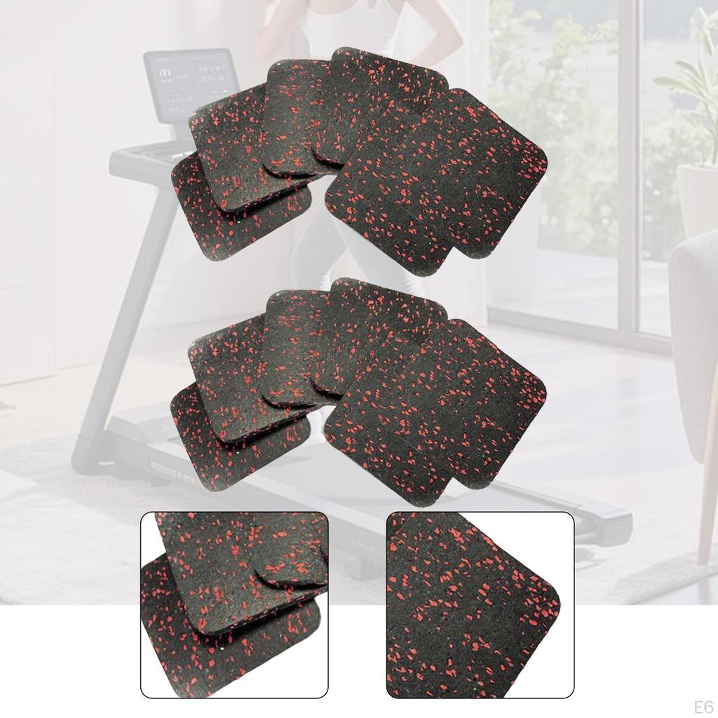 12 kusů podložka pod běžecký pás antivibrační multifunkční gumová podložka cvičební vybavení pro