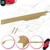 Kotarbau® Modern Edge Furniture Handle Aluminum Matte Gold 256 / 276 Mm Set Of 2