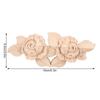 Solid Wood Corner Applique Floral Carved Door Applique Decoration Carved Applique  Furniture