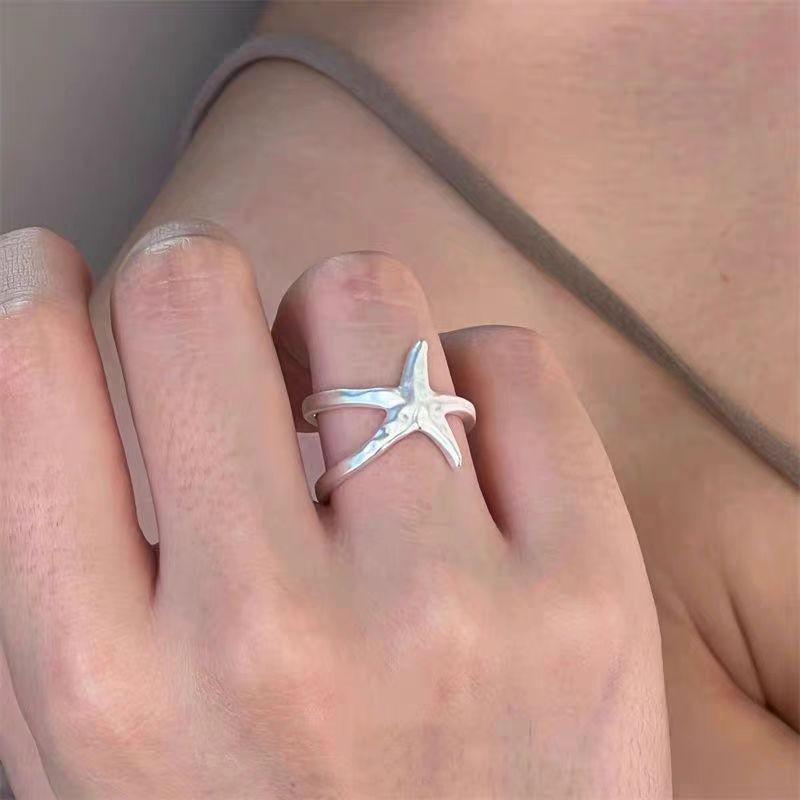 2026 Matte Metal Starfish Open Ring: Chic, Unique & Versatile Women's Fashion Jewelry