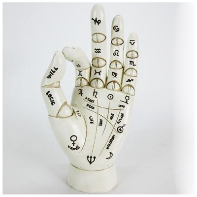 [A3334] - Plastová figurka 'Hand Palmistry' - 160x75x60 mm