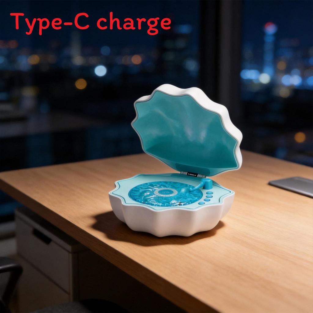 Shell Bluetooth Speaker With Bass Boost For Home And Party Use