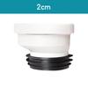 2/5/10cm Offset Toilet WC Misaligned Pan Connector Shifter Bowl Smooth Soil Pipe PVC Straight Eccentric Drain Nozzle Replacement