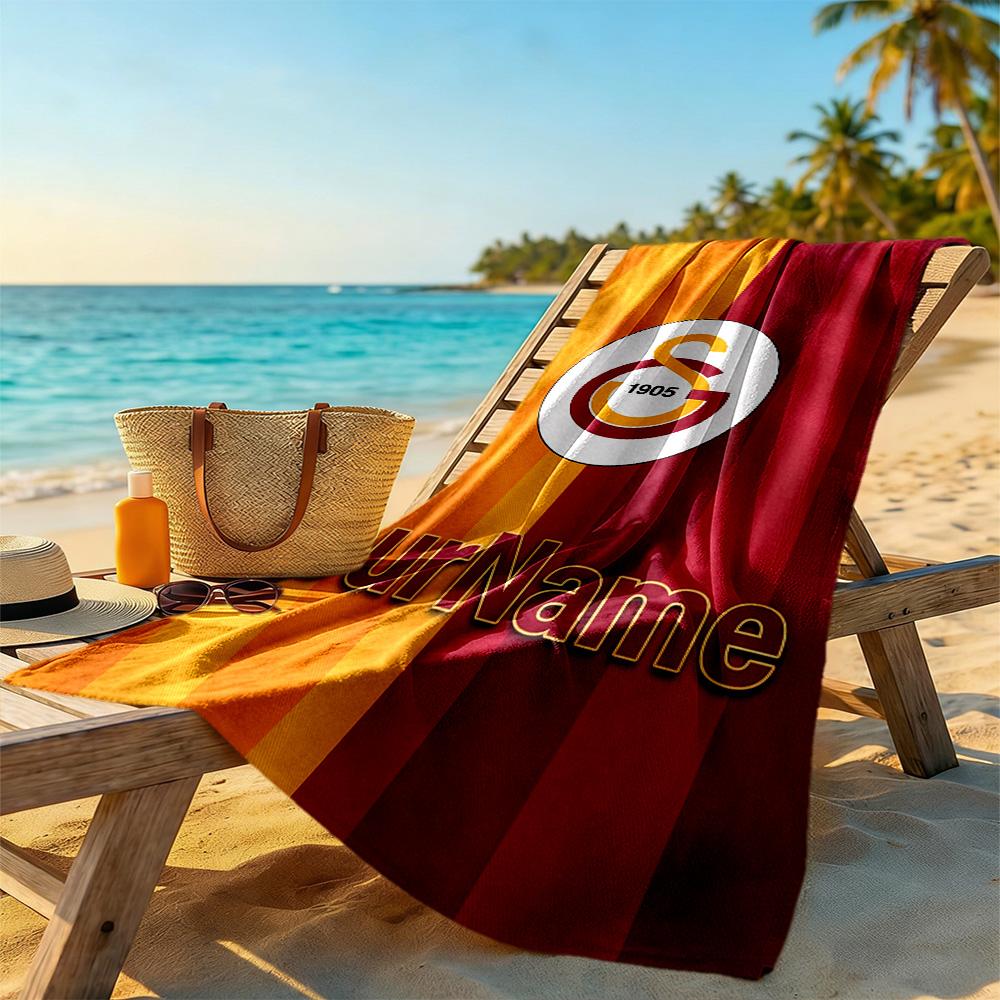 Galatasaray Customize Text Beach Towel Soft Durable Quick-Dry Portable for SwimmingBeachCamping Travel Beach AccessoriesGym