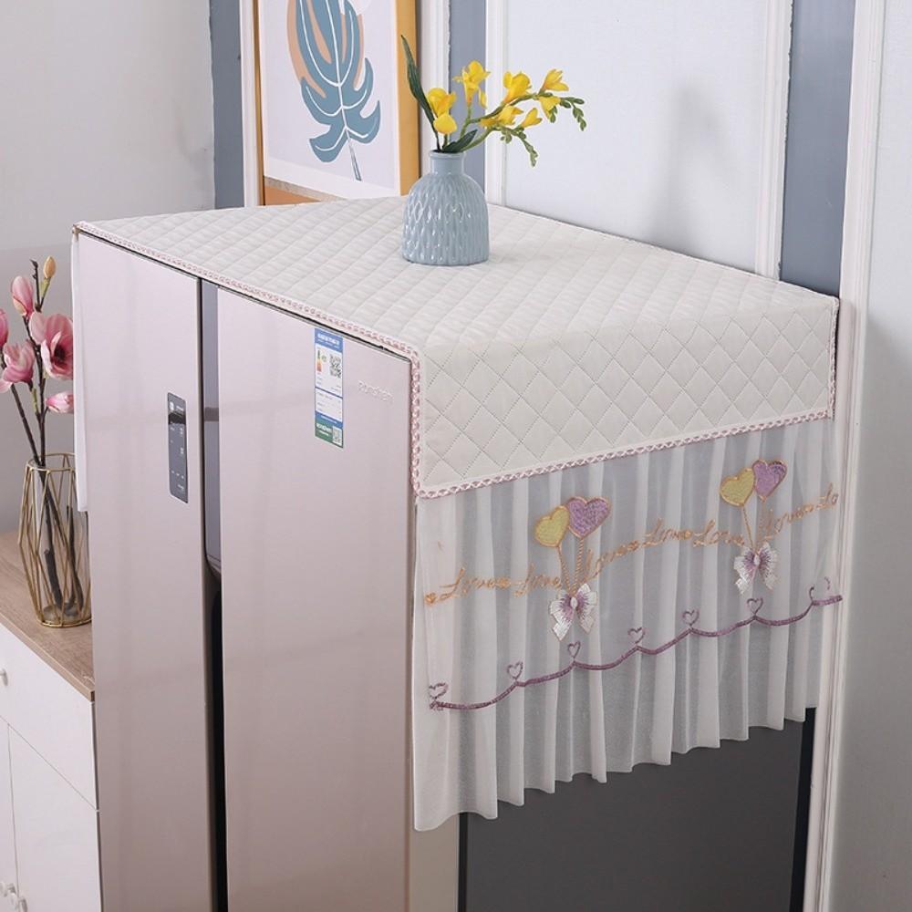 Universal Fit Refrigerator Dust Cover Washable Multi-functional Microwave Oven Cover Dust Proof Decoration Cover Home Protection