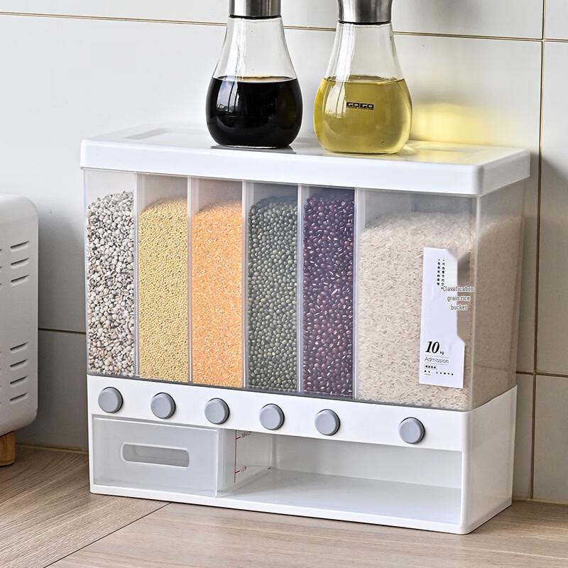 Elegant White Multi-Compartment Food Storage Container
