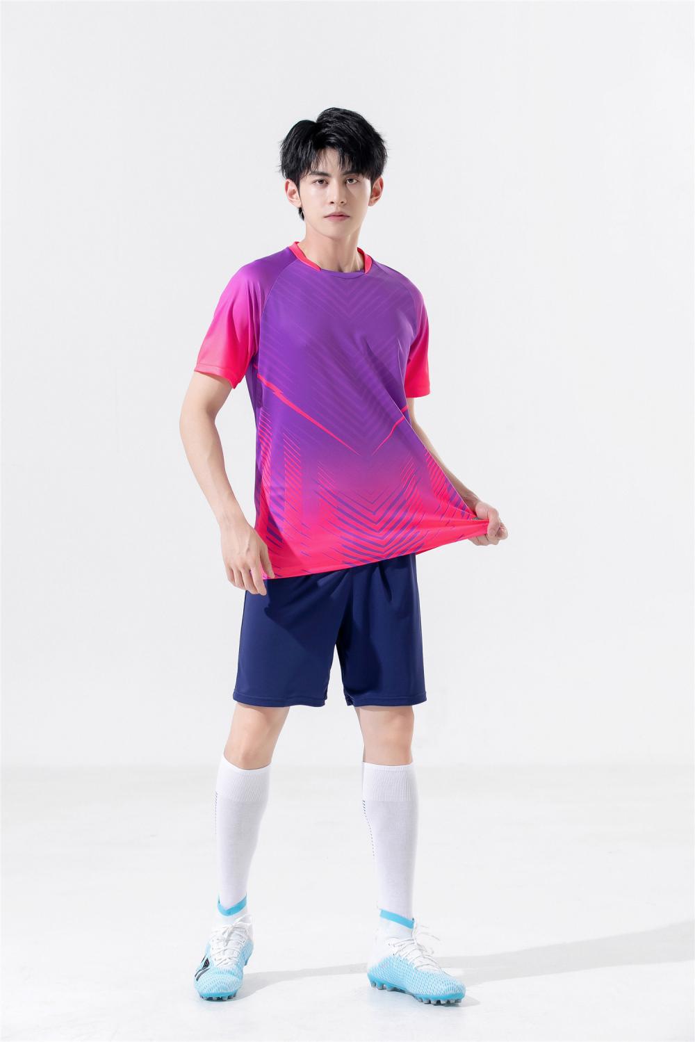 

Breathable Football Training Set for Adults & Children - Plain Jersey for Team Competition 2XL фиолетовый