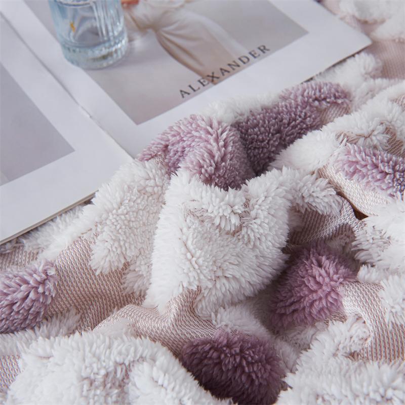 Bohemia Warmth Thickened Jacquard Blanket Autumn Winter Creative Geometric Pattern Sofa Blankets Keep Warm Plush Nap Comforter