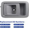 Pair Of Ide Interior Door Handles For Toyota Tacoma 2001 2002 2003 2004, 4Runner 1996-2002, Camry 1987-1991,Gray