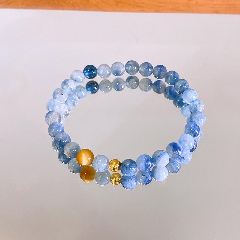 Натуральный кианит круглая шаровая подвеска хрустальный браслет браслет Гэочао ретро темперамент ювелирные изделия
