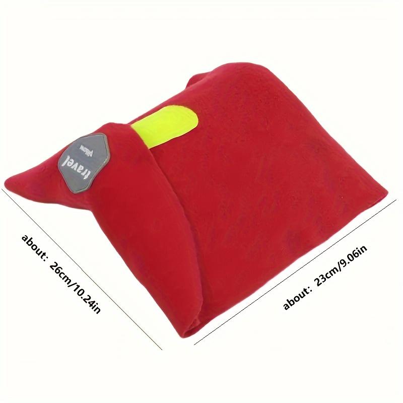 Travel Neck Pillow for Nap Airplane Outdoor Support Chin Strap Neck Cushion Portable Comfort for Journey