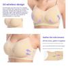 Women's Plus Size Maternity Nursing Bra, Front Open Wireless Push Up Seamless Breastfeeding Lingerie