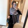 Women's Tencel Cotton Shawl Neck Warmer: Versatile Autumn/Winter Outerwear for Air-Conditioned Rooms