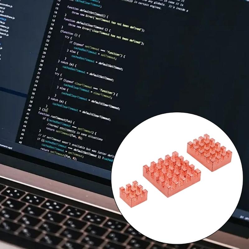 Copper Heat Sink For RV2 Development Board Enhances Heat Dissipation Heatsinks Set 3PCS