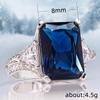 Cao Shi European and American Shiny Ladies' Exquisite Zircon Micro-Inlaid Ring Jewelry.
